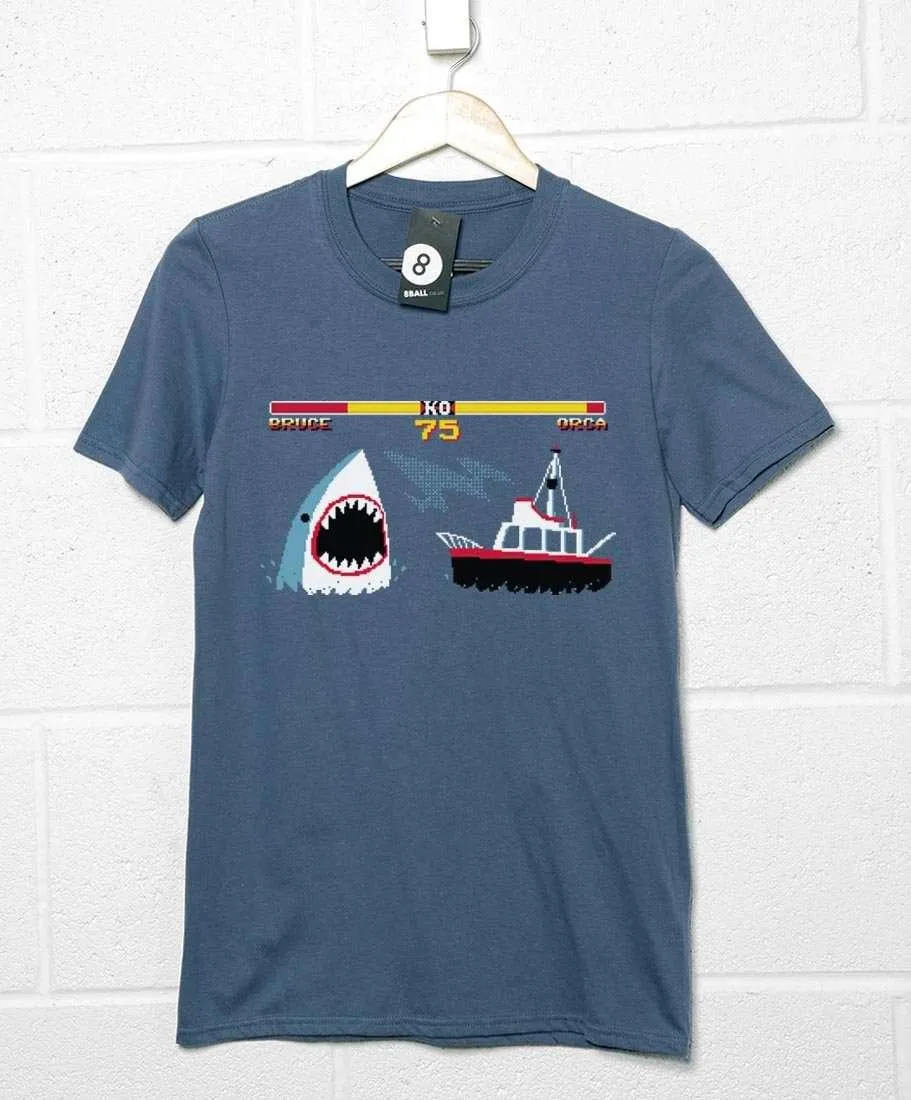 Shark Fighter 2 DinoMike T-Shirt sold by 8Ball