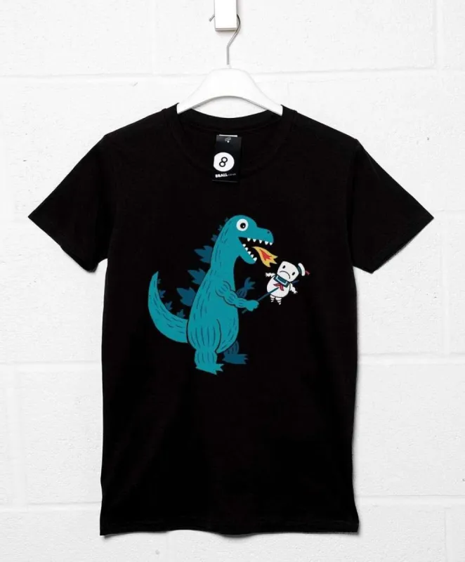 Everybody Loves Marshmallows DinoMike T-Shirt sold by 8Ball
