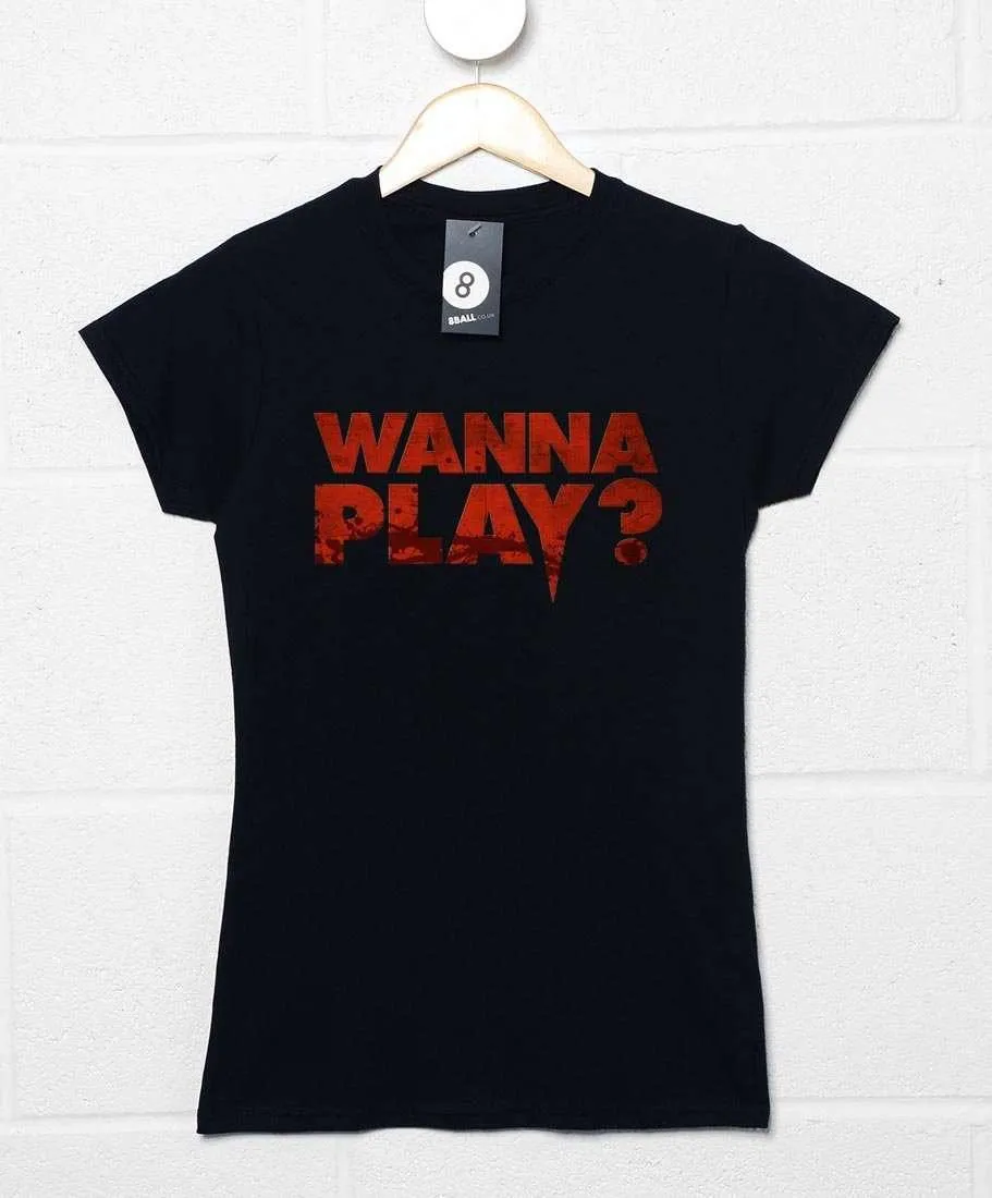 Wanna Play? Womens Fitted T-Shirt sold by 8Ball