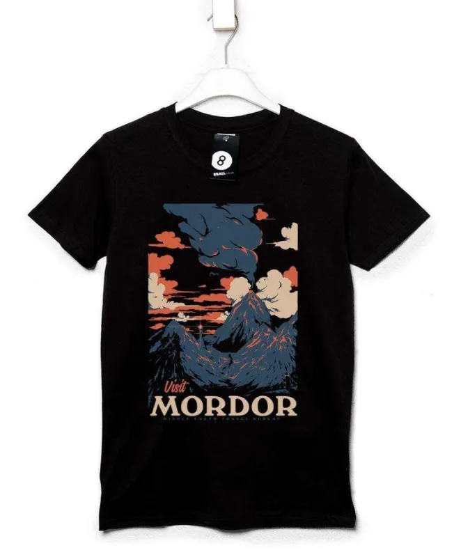 Visit Mordor Volcano T-Shirt sold by 8Ball