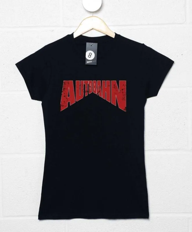 Autobahn Distressed Logo Fitted Womens T-Shirt sold by 8Ball
