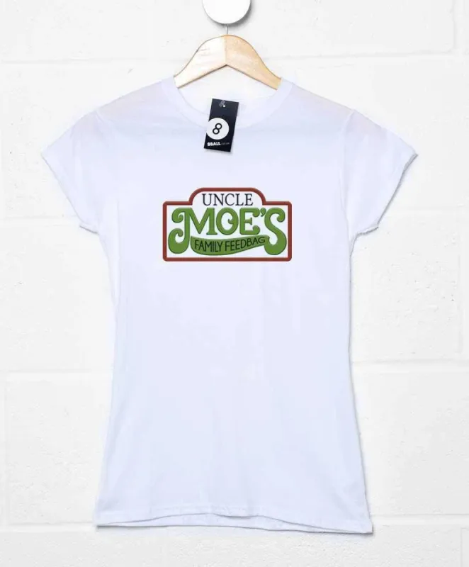 Uncle Moe's Family Feedbag Womens Fitted T-Shirt, Inspired By The Simpsons made by 8Ball