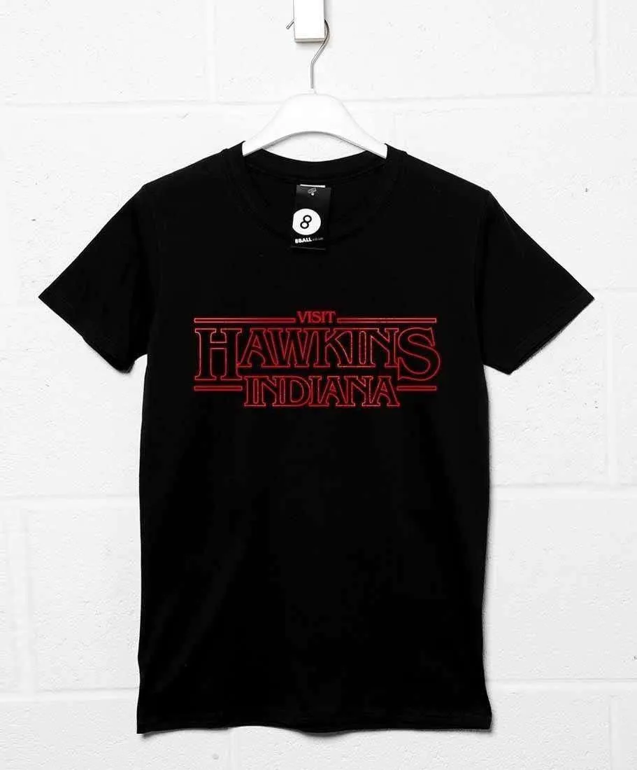 Visit Hawkins Indiana T-Shirt sold by 8Ball