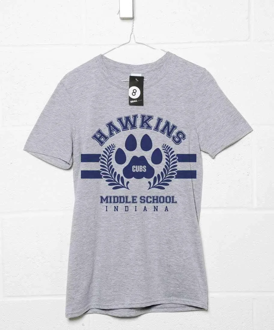 Hawkins Middle School T-Shirt sold by 8Ball