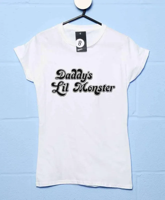 Daddys Lil Monster Womens Fitted T-Shirt sold by 8Ball