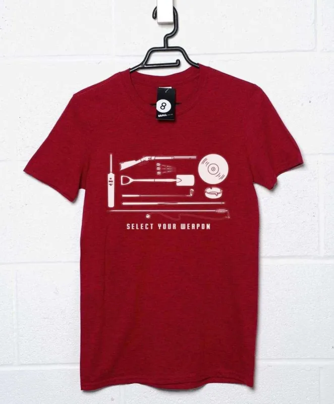 Select Your Weapon Shaun Weapons T-Shirt sold by 8Ball
