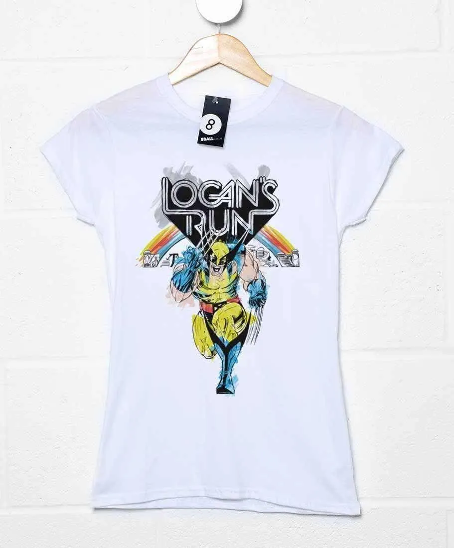 Wolverine Logan On The Run Womens Fitted T-Shirt sold by 8Ball