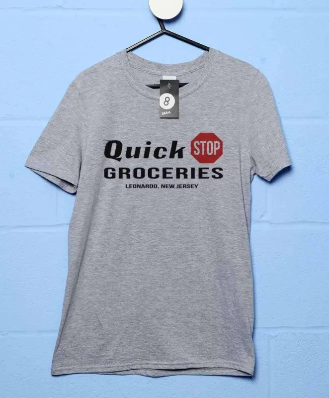 Quick Stop Groceries T-Shirt sold by 8Ball