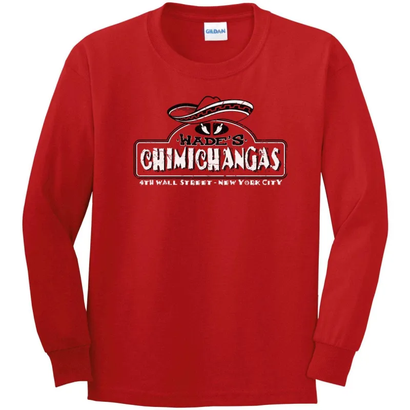 Wades Chimichangas Longsleeve T-Shirt sold by 8Ball