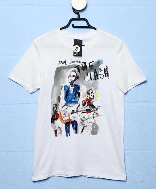 The Clash Paul Simonon On Stage T-Shirt sold by 8Ball