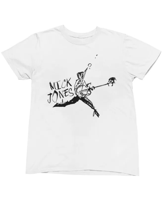 The Clash Mick Jones Leap Illustration T-Shirt sold by 8Ball