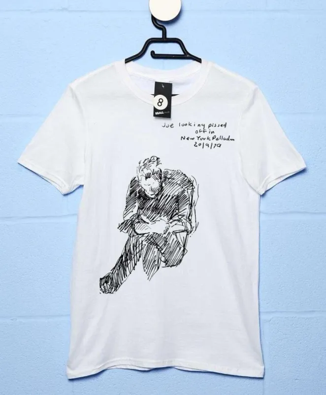 The Clash Joe Strummer Pissed Off By Ray Lowry T-Shirt sold by 8Ball