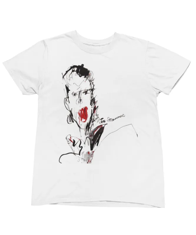 The Clash Joe Strummer Illustration By Ray Lowry T-Shirt sold by 8Ball
