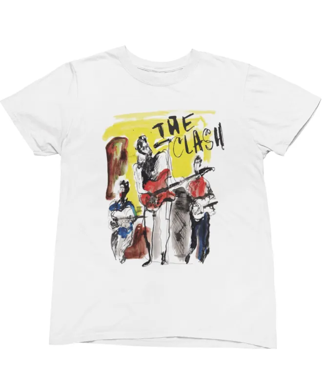The Clash Band On Stage 1 T-Shirt sold by 8Ball