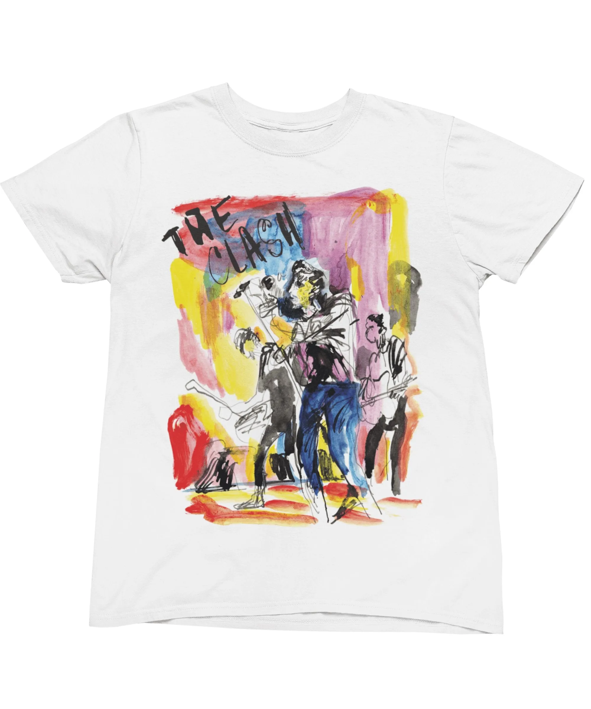 The Clash On Tour Band On Stage 2 T-Shirt sold by 8Ball