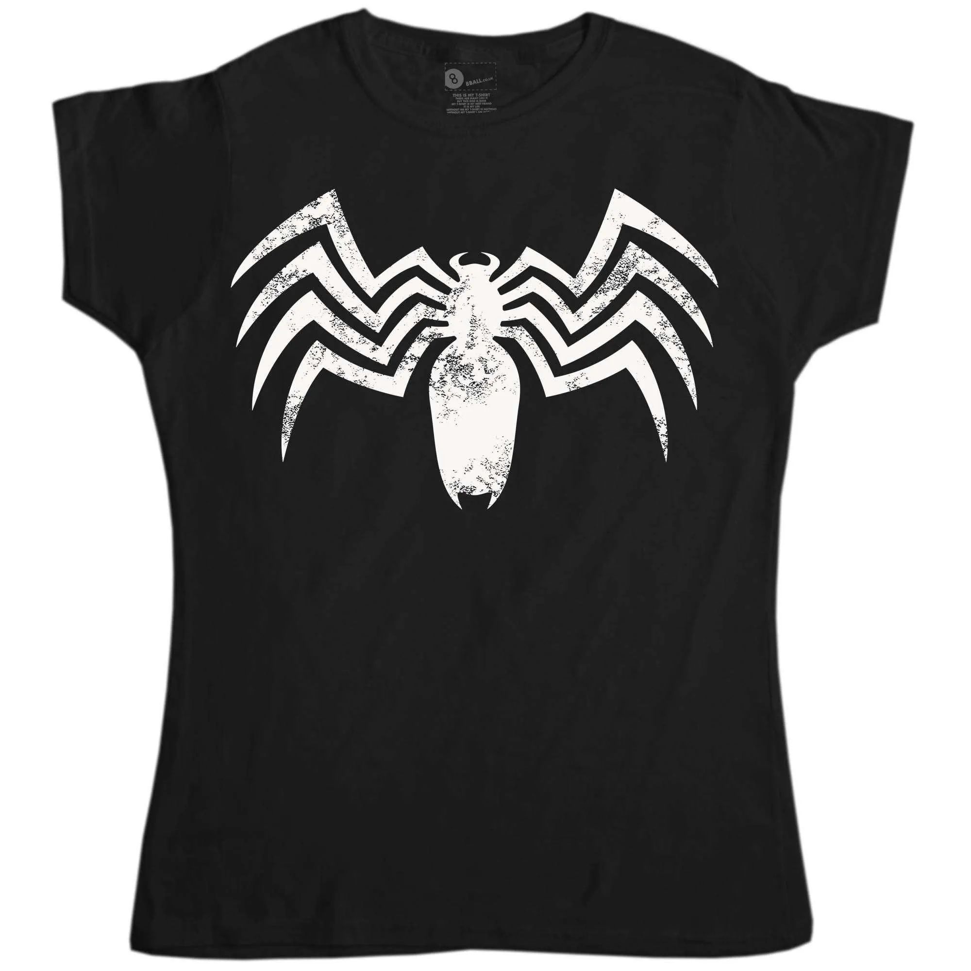 Superhero Venomous Spider Fitted Womens T-Shirt sold by 8Ball