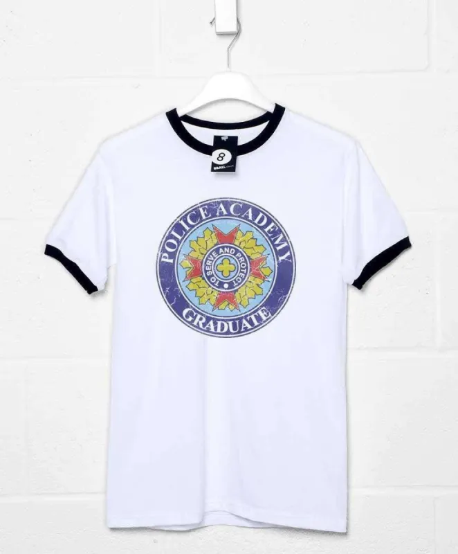 Police Academy Graduate Ringer T-Shirt sold by 8Ball