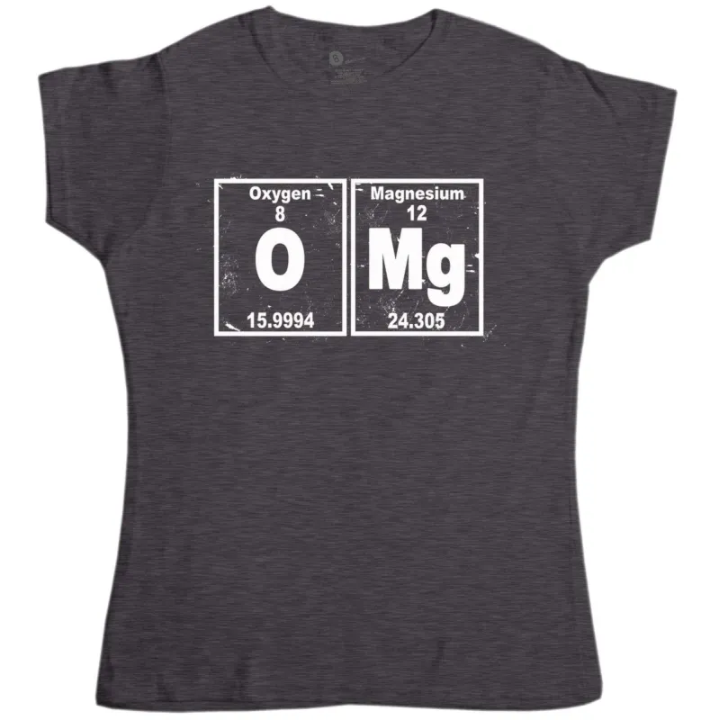 Nerd Geek Science OMG Womens Fitted T-Shirt sold by 8Ball