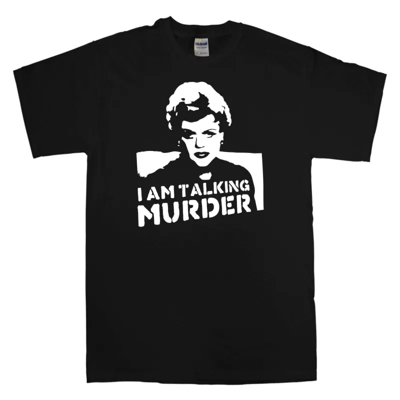 Jessica Fletcher I am Talking Murder T-Shirt sold by 8Ball