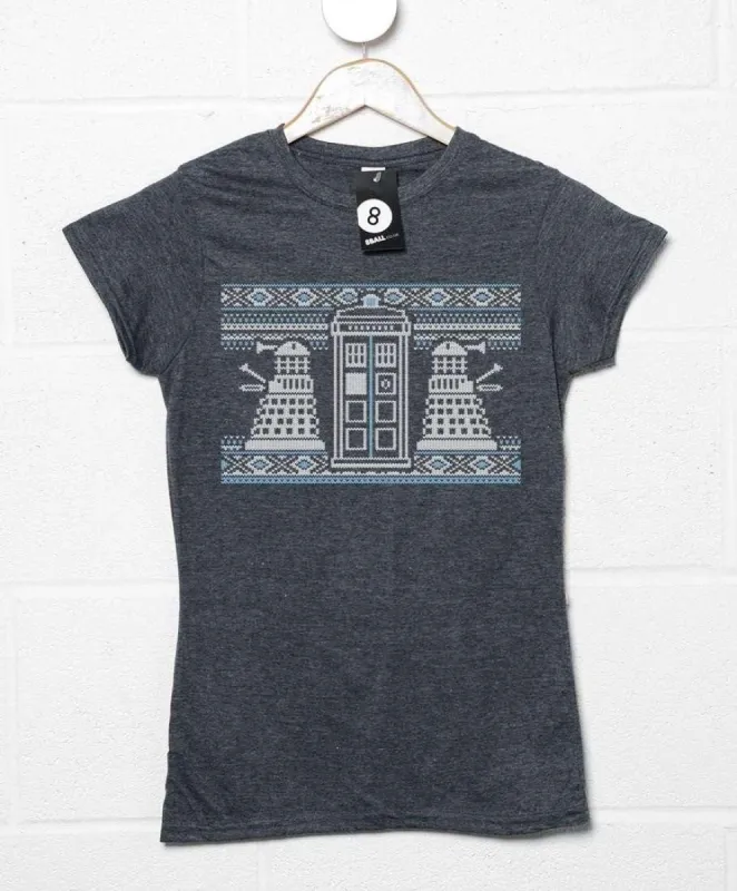 Knitted Jumper Style Dr Who Womens Style T-Shirt sold by 8Ball
