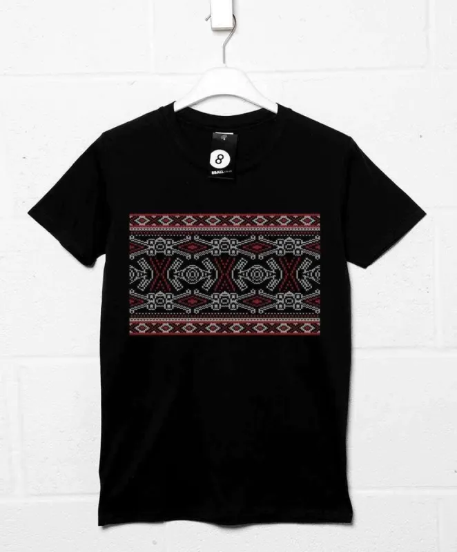 Knitted Jumper Style Starships T-Shirt sold by 8Ball