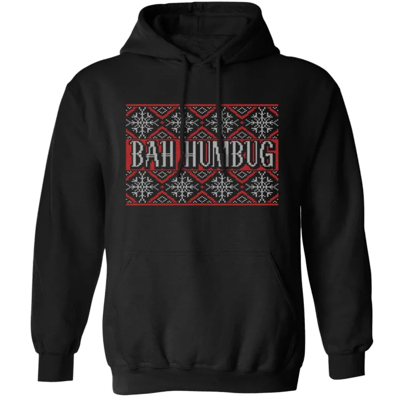 Bah Humbug Knitted Jumper Style Hoodie sold by 8Ball