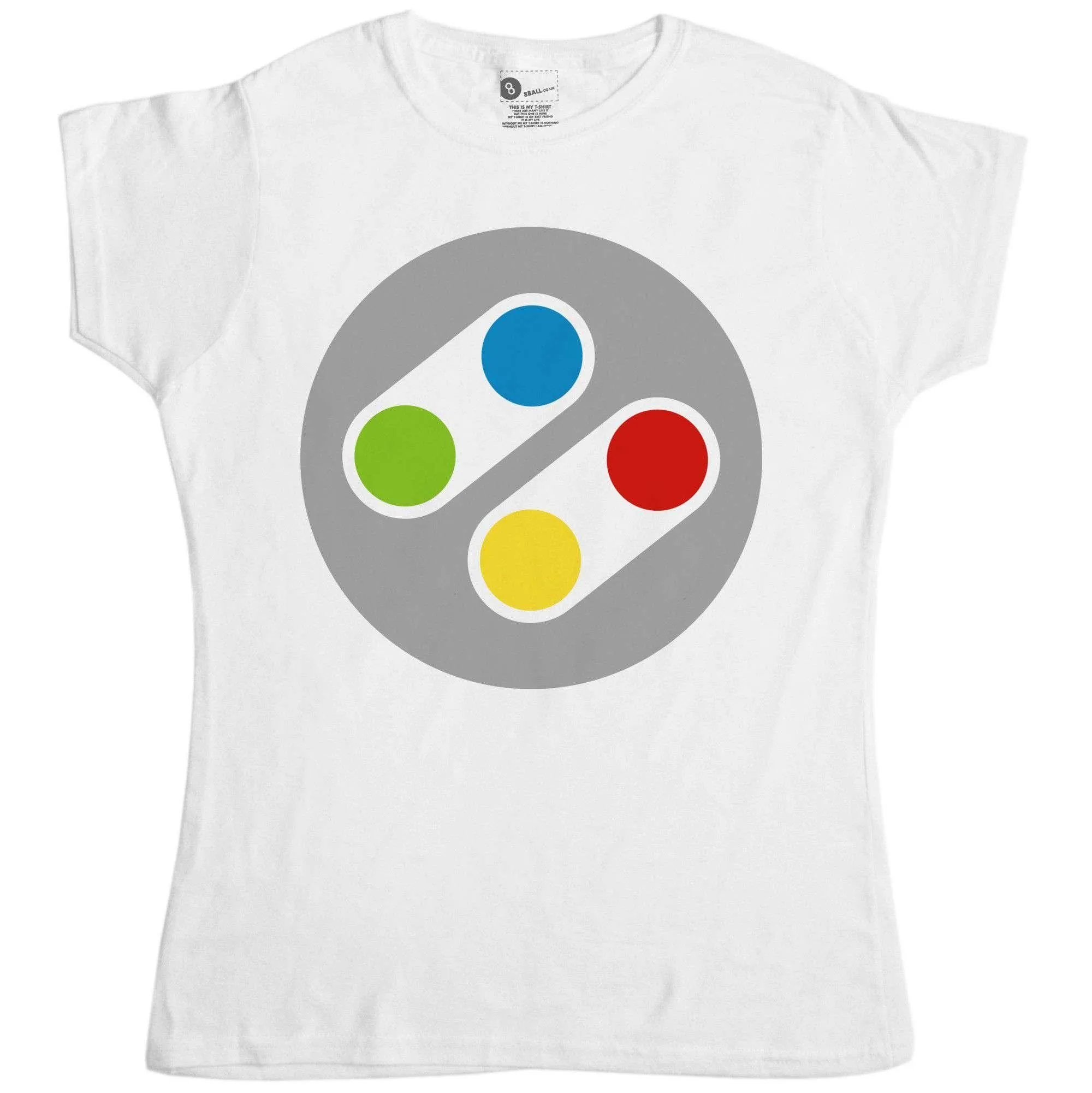 Retro Controller Womens Fitted T-Shirt sold by 8Ball