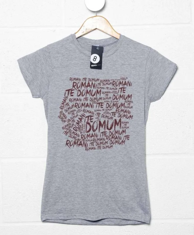 Romani Ite Domum T-Shirt for Women, Inspired By Monty Python sold by 8Ball