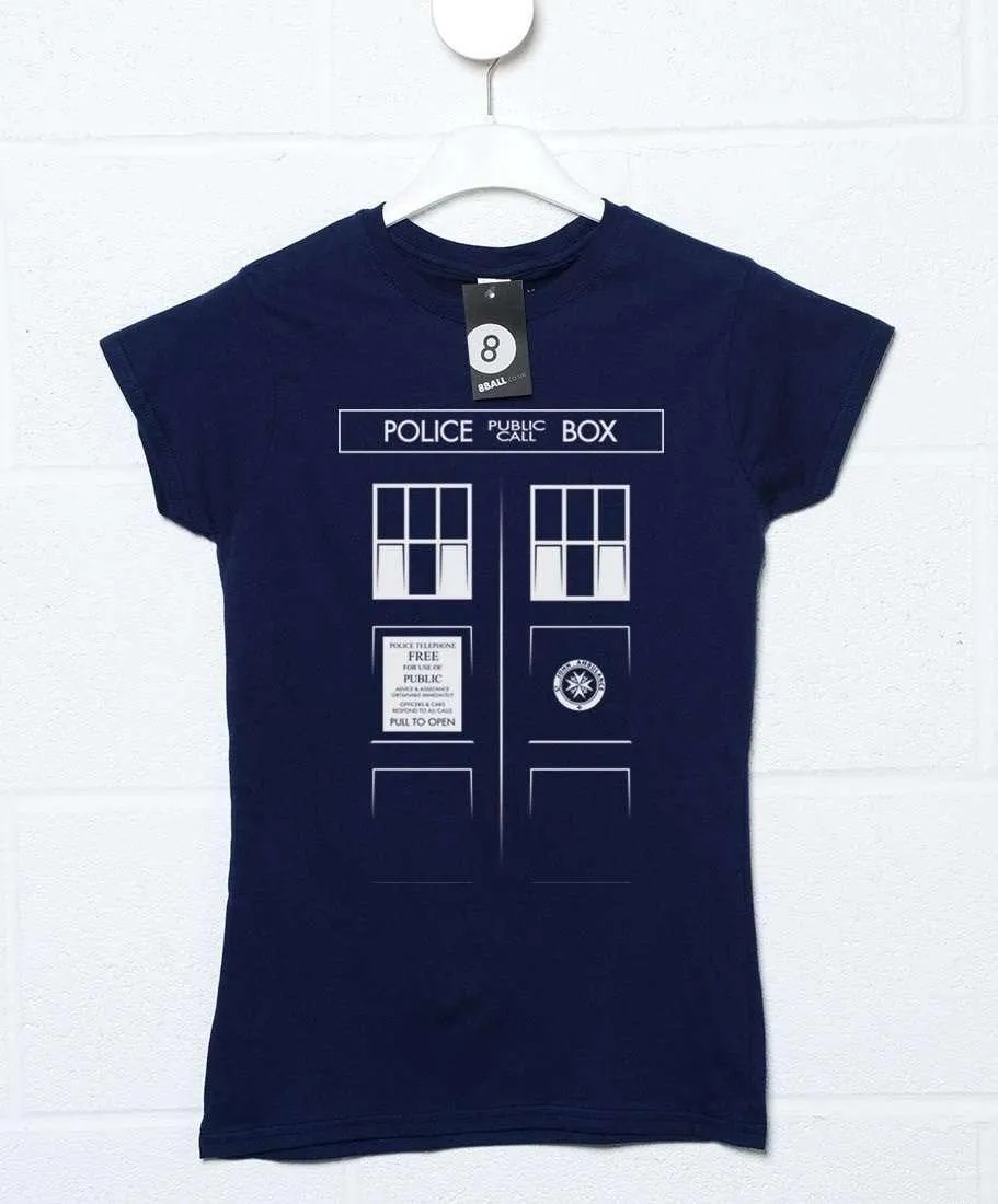 Tardis Front Womens T-Shirt sold by 8Ball