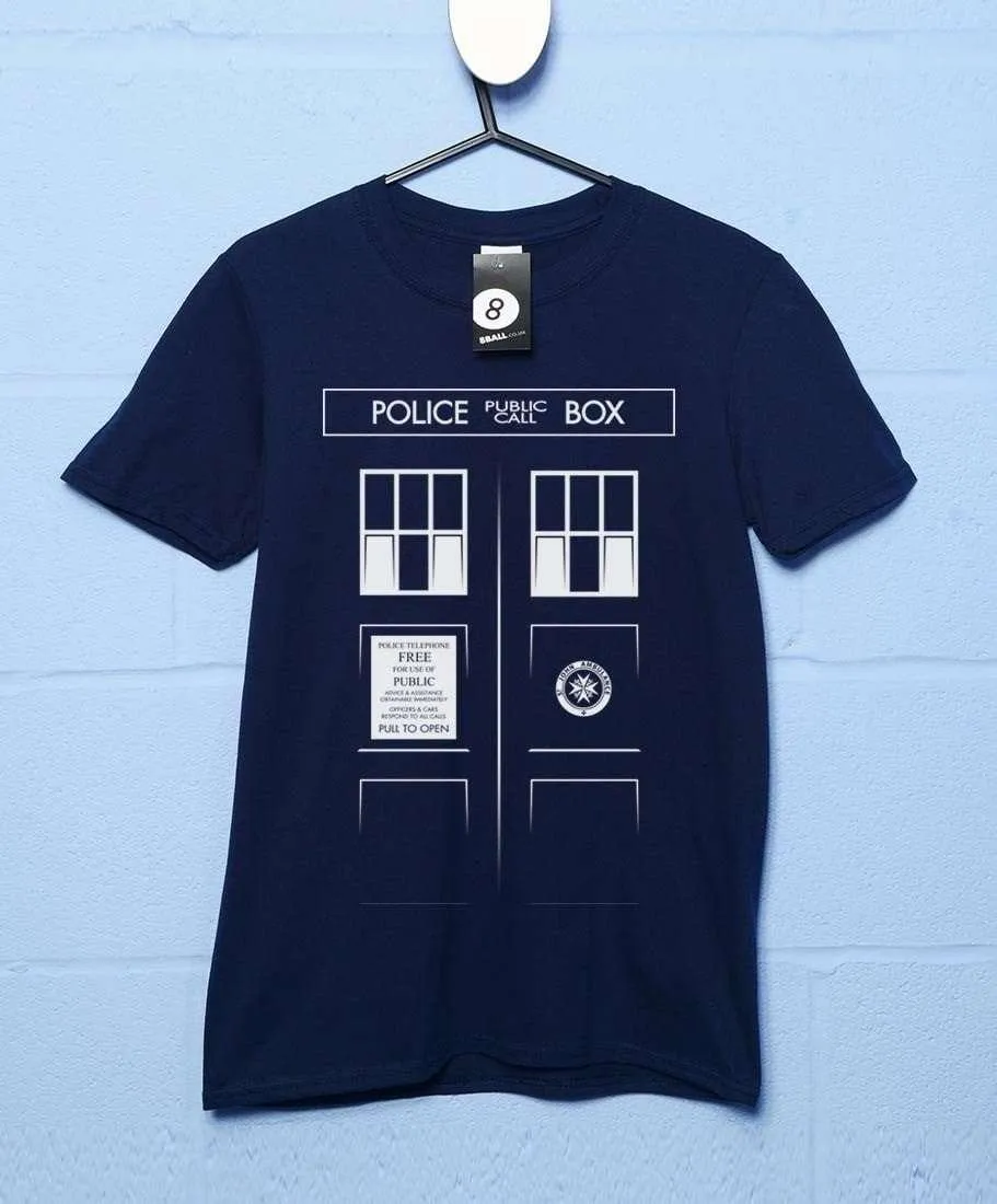 Tardis Front T-Shirt sold by 8Ball