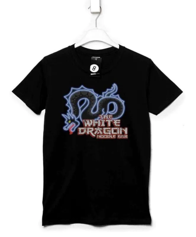 White Dragon Noodle Bar T-Shirt sold by 8Ball