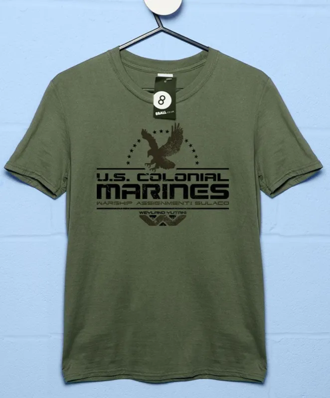 US Colonial Marines Eagle Logo T-Shirt sold by 8Ball
