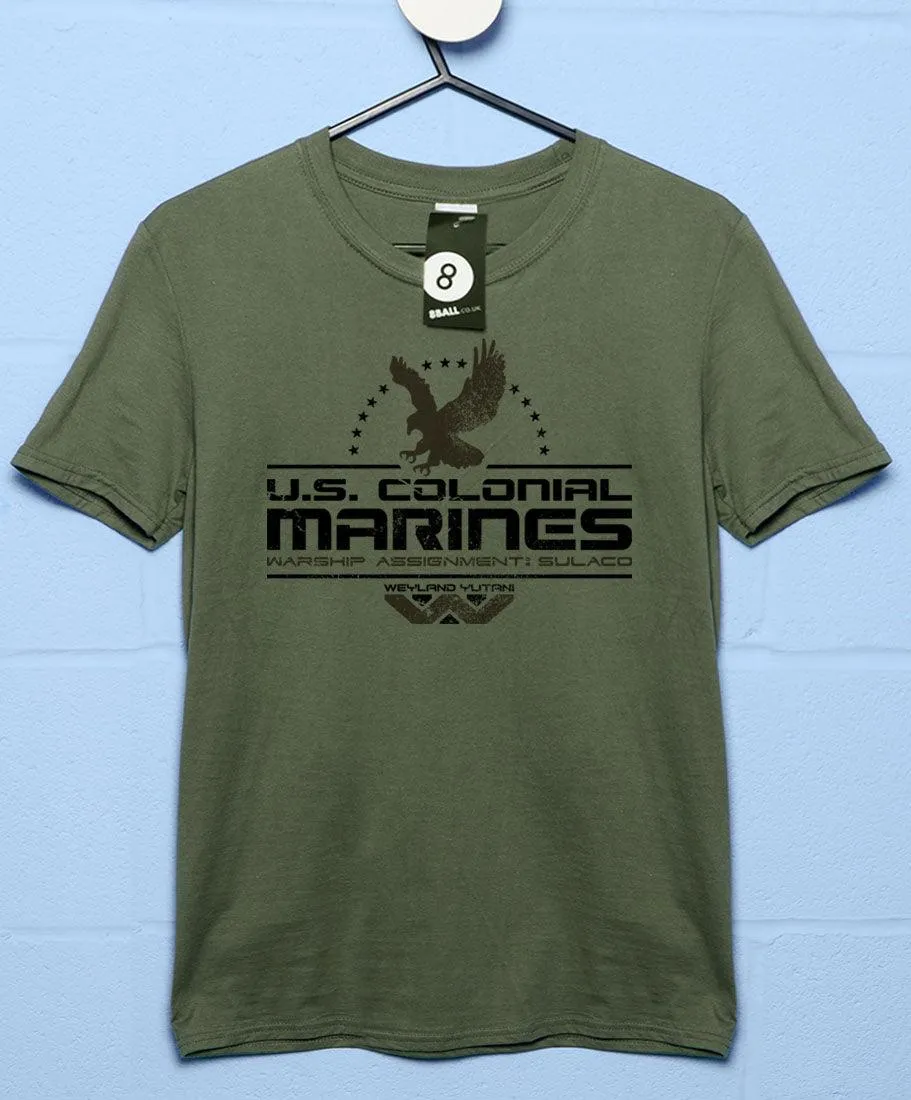 US Colonial Marines Eagle Logo T-Shirt sold by 8Ball