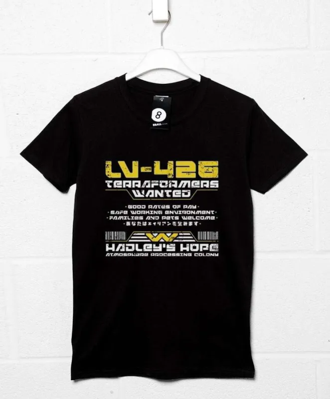 LV-426 Hadley's Hope Terraformers T-Shirt sold by 8Ball
