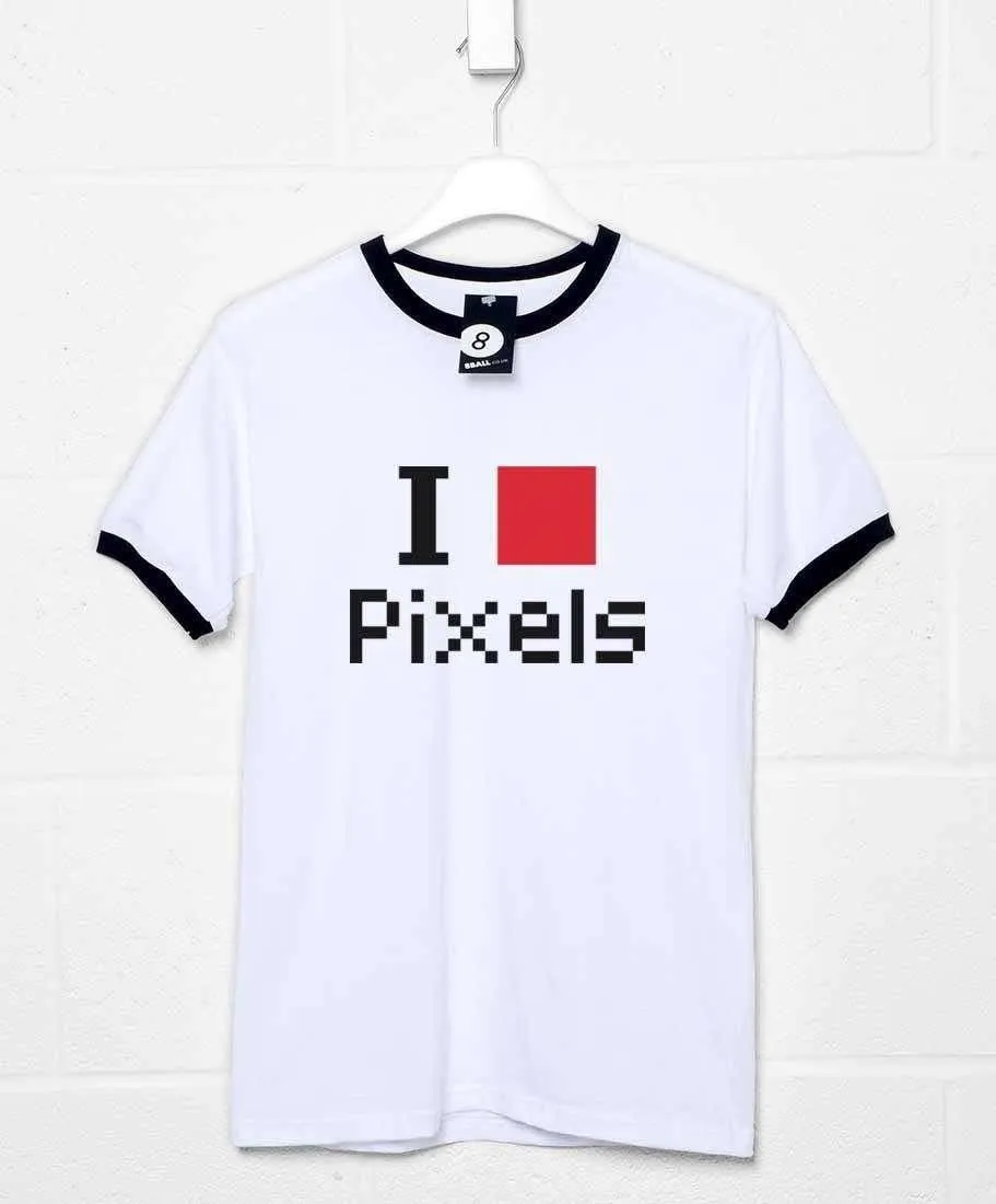 I Heart Pixels Funny T-Shirt sold by 8Ball