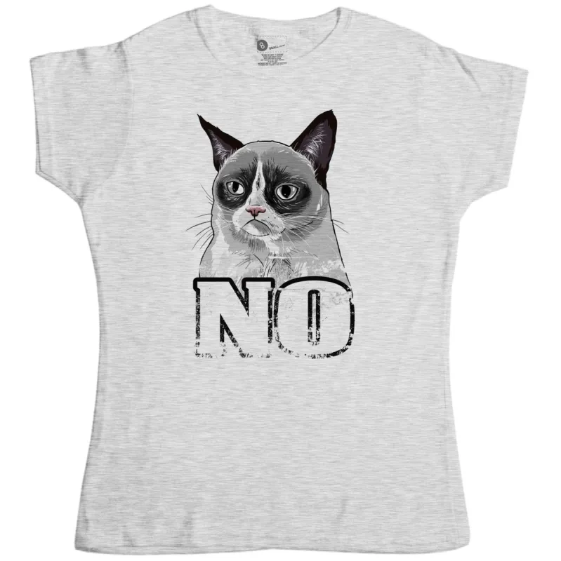 Grumpy Cat No Womens T-Shirt made by 8Ball
