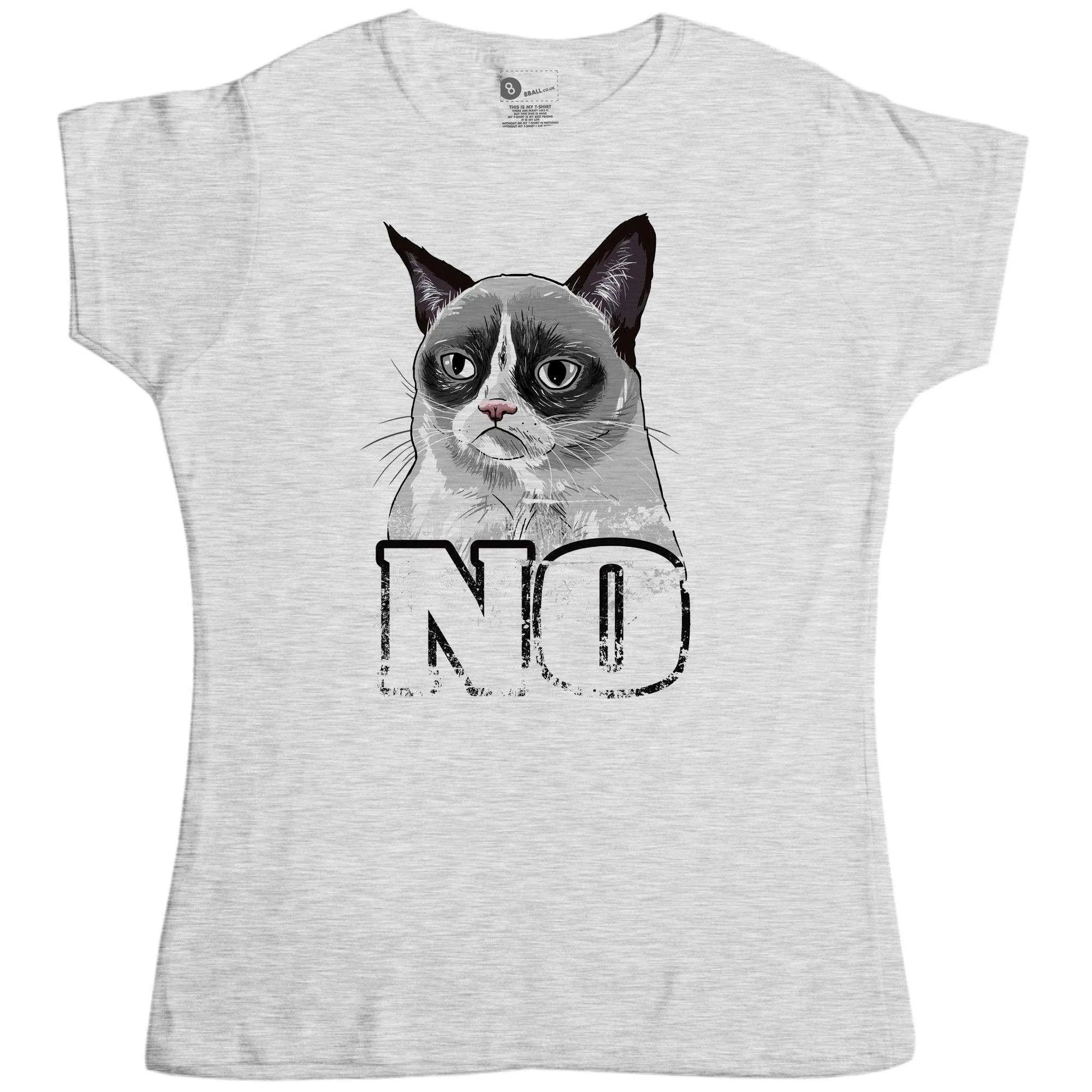 Grumpy Cat No Womens T-Shirt sold by 8Ball