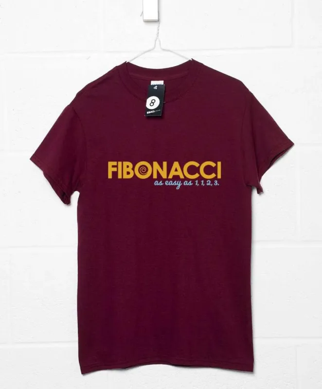 Fibonacci Easy as 1 1 2 3 T-Shirt made by 8Ball