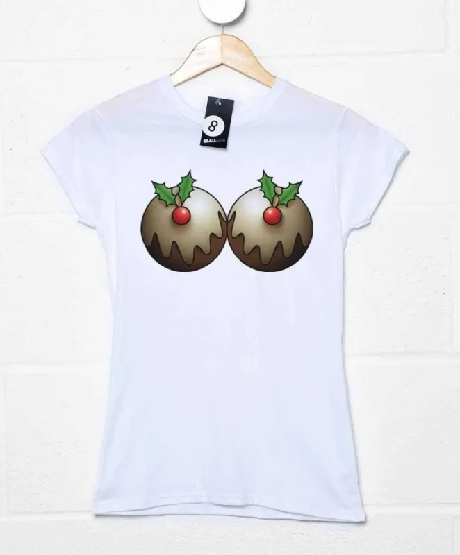 Funny Xmas Christmas Puddings Womens Style T-Shirt sold by 8Ball