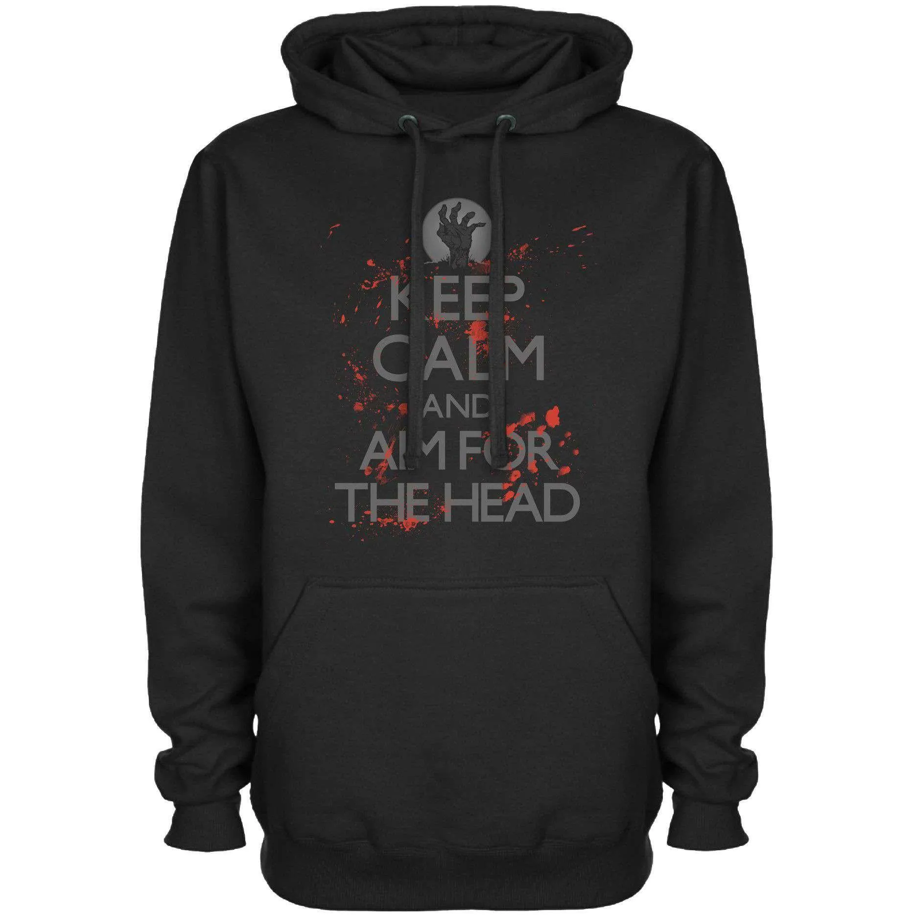 Funny Keep Calm And Aim For The Head Hoodie sold by 8Ball product image thumbnail 2
