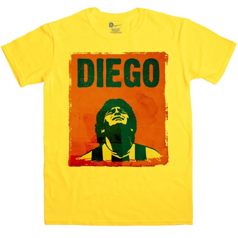 Football Maradona T-Shirt sold by 8Ball
