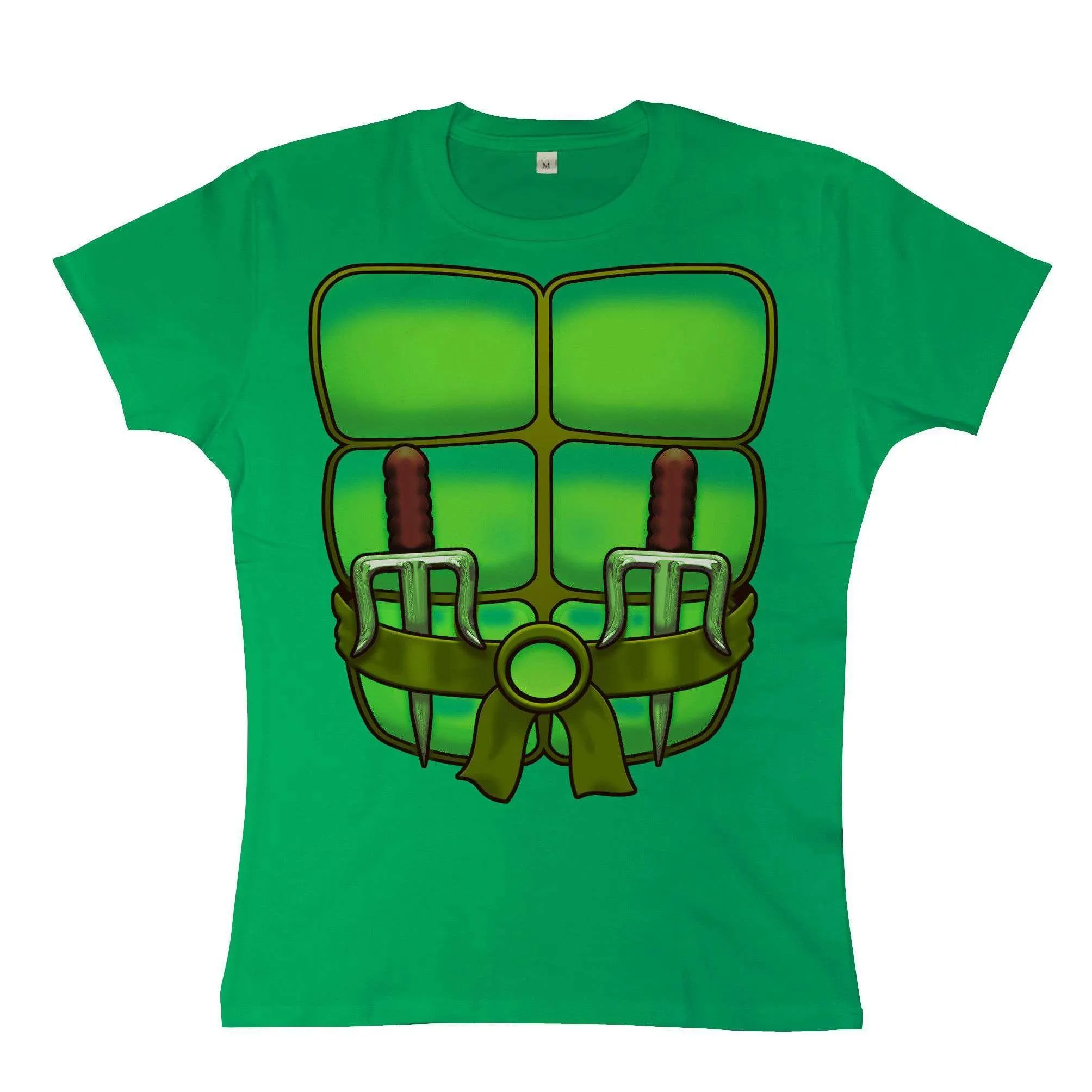 Fancy Dress Ninja Turtle Womens T-Shirt sold by 8Ball