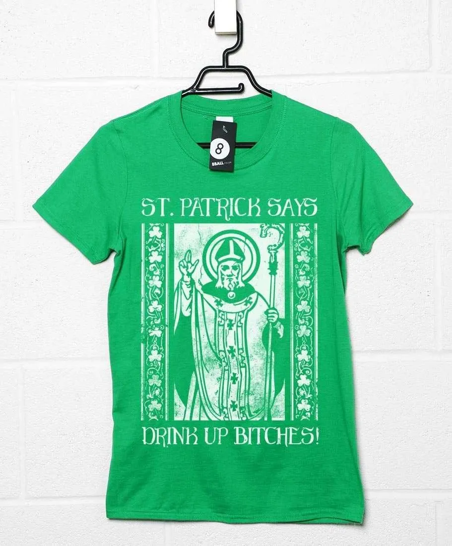 Drink Up for Saint Patrick T-Shirt sold by 8Ball product image thumbnail 2