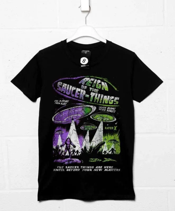 Deathray Reign Of The Saucer Things T-Shirt sold by 8Ball