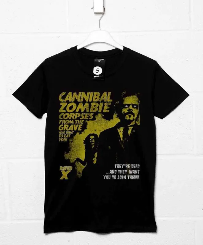 Deathray B Movie Cannibal Zombies T-Shirt sold by 8Ball
