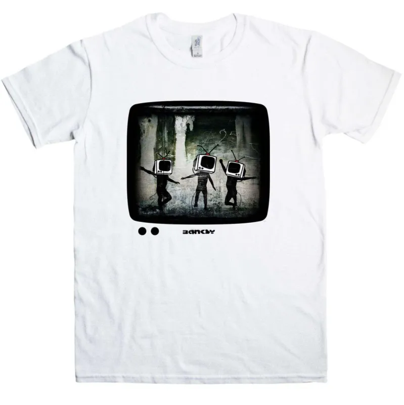 Banksy TV Heads T-Shirt sold by 8Ball