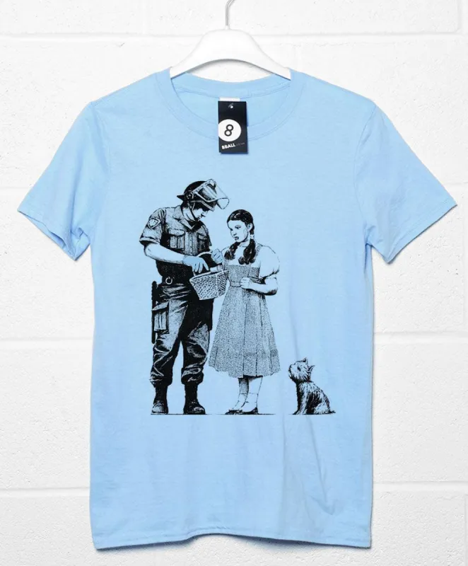 Banksy Stop And Search T-Shirt sold by 8Ball