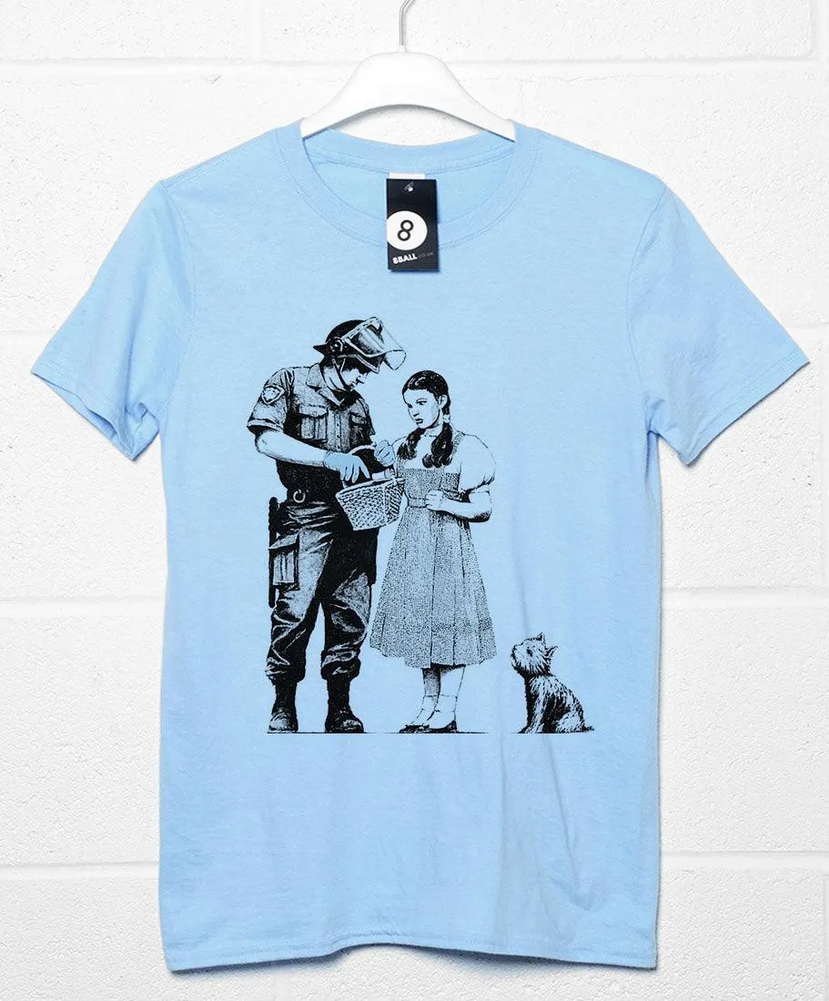 Banksy Stop And Search T-Shirt sold by 8Ball