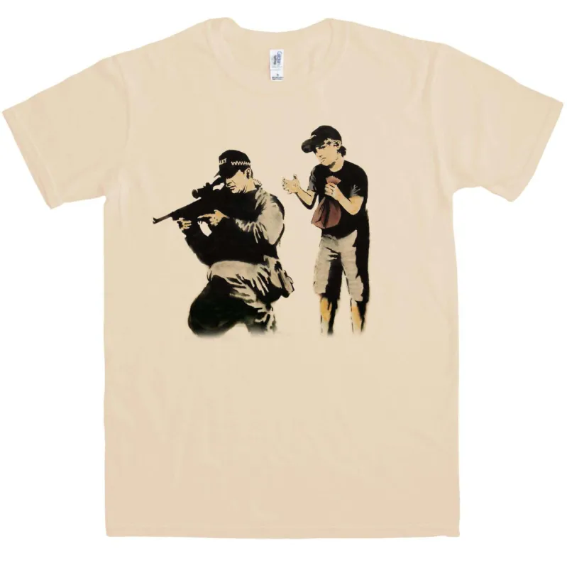 Banksy Sniper T-Shirt sold by 8Ball