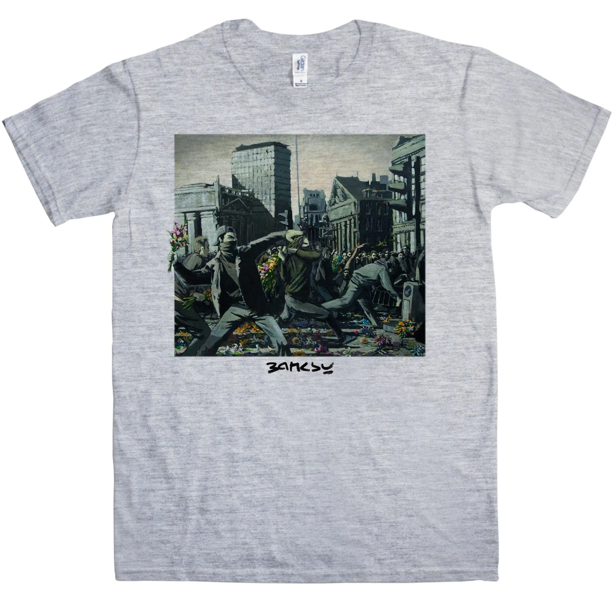 Banksy Riot Painting T-Shirt sold by 8Ball product image thumbnail 3